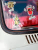 Custom die cut vinyl sticker with vibrant full-color printing and durable finish.